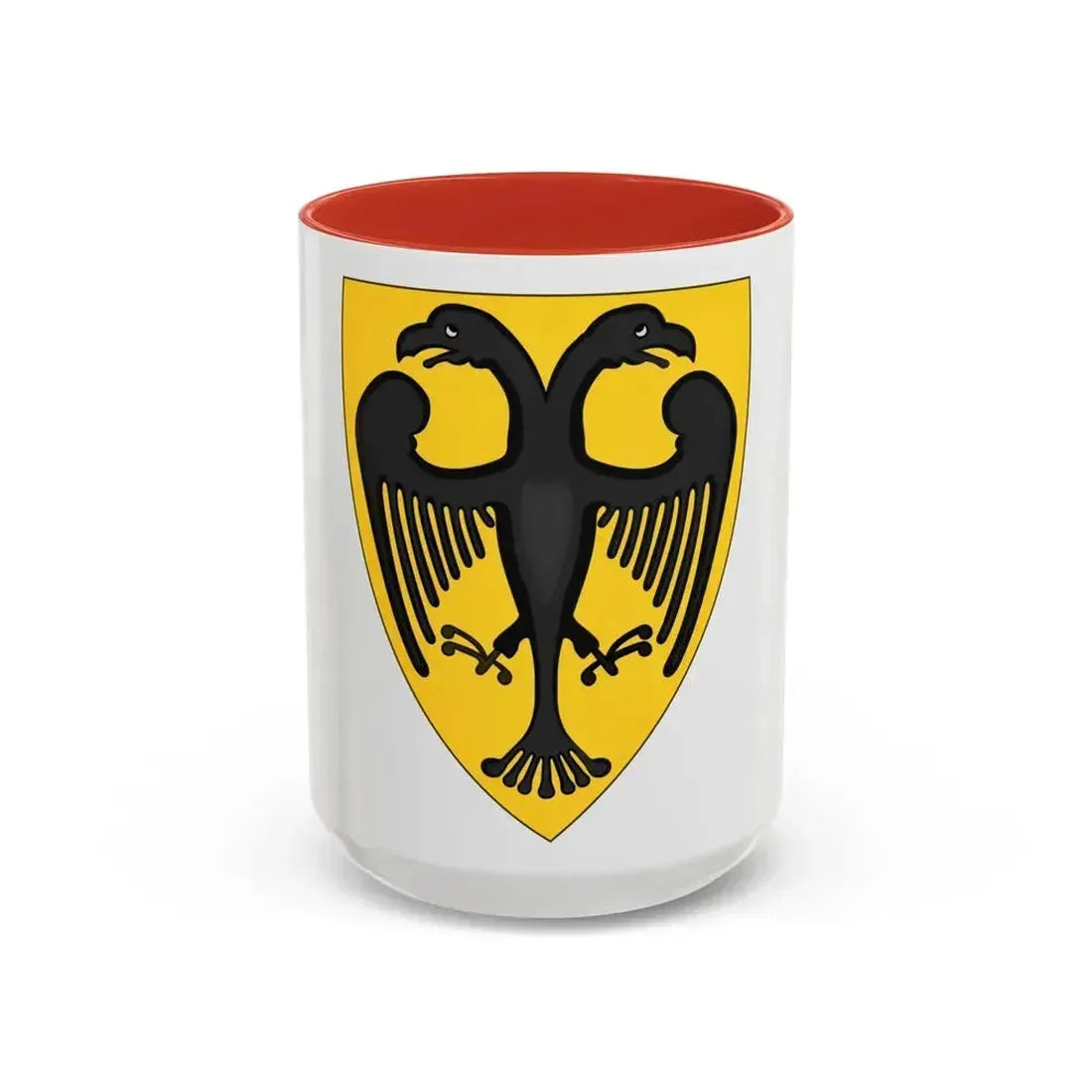 Coat and Shield of Arms of Otto IV, Holy Roman Emperor - Accent Coffee Mug 15oz Red - Go Mug Yourself