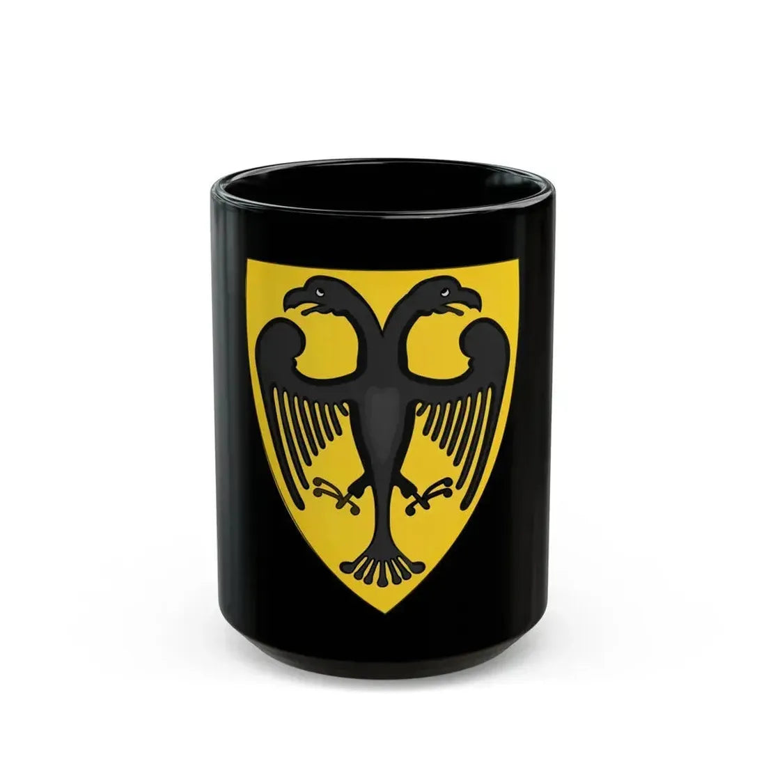 Coat and Shield of Arms of Otto IV, Holy Roman Emperor - Black Coffee Mug 15oz - Go Mug Yourself