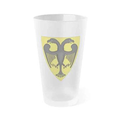 Coat and Shield of Arms of Otto IV, Holy Roman Emperor - Frosted Pint Glass 16oz 16oz Frosted - Go Mug Yourself