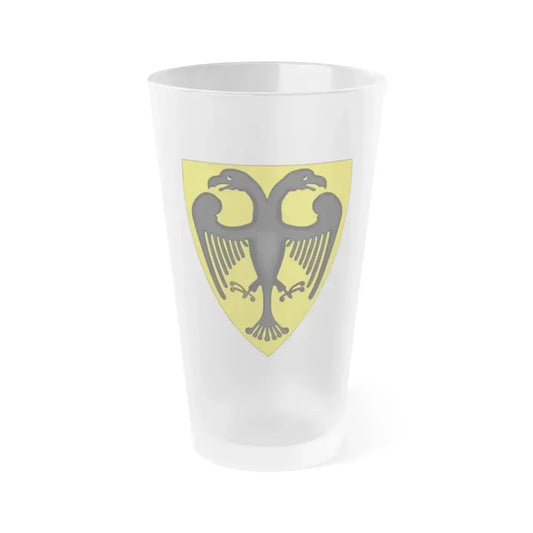 Coat and Shield of Arms of Otto IV, Holy Roman Emperor - Frosted Pint Glass 16oz 16oz Frosted - Go Mug Yourself