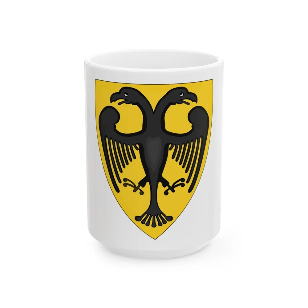 Coat and Shield of Arms of Otto IV, Holy Roman Emperor - White Coffee Mug-15oz-Go Mug Yourself