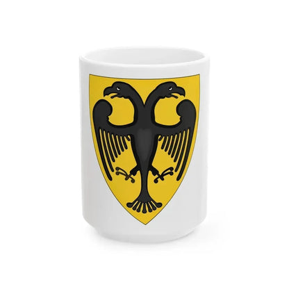 Coat and Shield of Arms of Otto IV, Holy Roman Emperor - White Coffee Mug 15oz - Go Mug Yourself