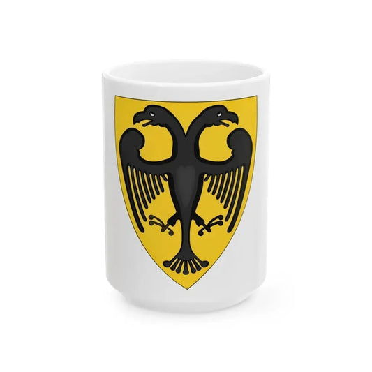 Coat and Shield of Arms of Otto IV, Holy Roman Emperor - White Coffee Mug 15oz - Go Mug Yourself