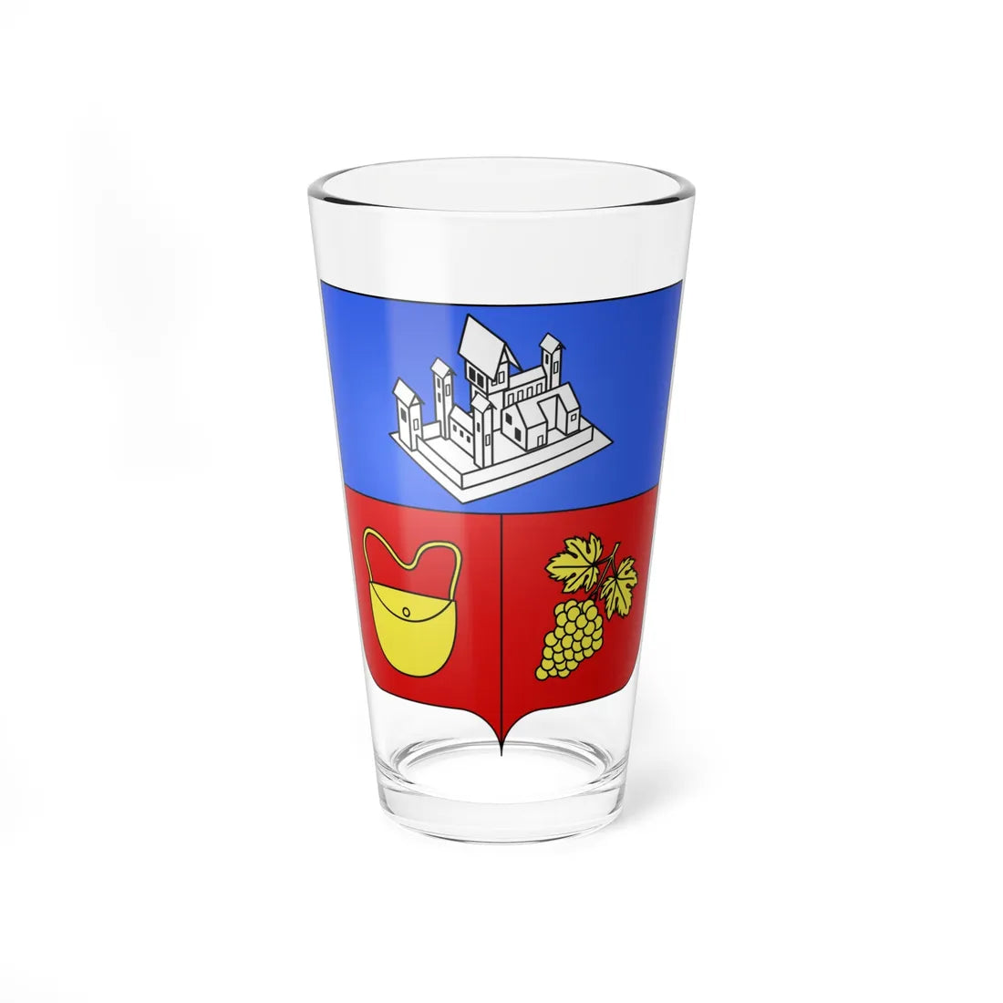 Coat of arm Municipality be Saint-Josse-ten-Noode (Belgium) (Coat of Arms) Pint Glass 16oz 16oz - Go Mug Yourself