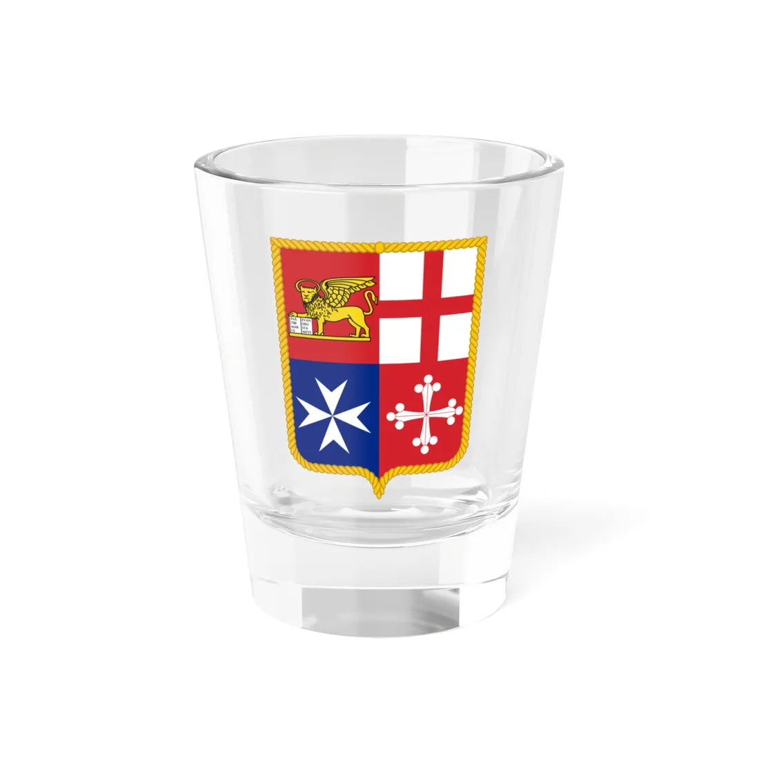 Coat of arm of Italy Civil ensign (Italy) (Coat of Arms) Shot Glass 1.5oz 1.5oz - Go Mug Yourself
