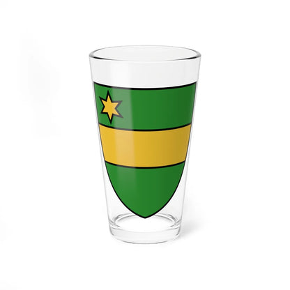 Coat of Armes Mont Saint Guibert (Belgium) (Coat of Arms) Pint Glass 16oz 16oz - Go Mug Yourself