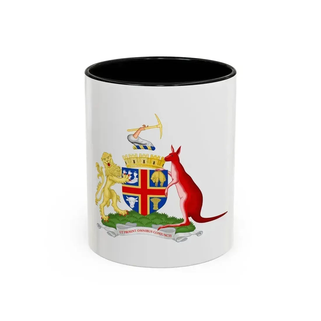 Coat of Arms Adelaida Australia - Accent Coffee Mug 11oz Black - Go Mug Yourself