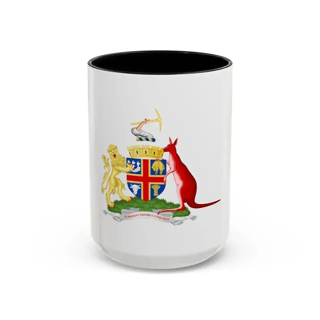 Coat of Arms Adelaida Australia - Accent Coffee Mug 15oz Black - Go Mug Yourself