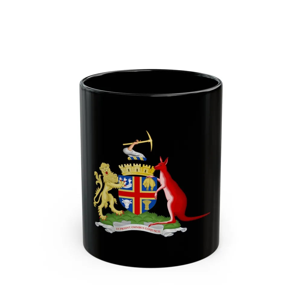 Coat of Arms Adelaida Australia - Black Coffee Mug-11oz-Go Mug Yourself