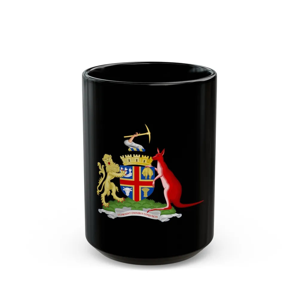 Coat of Arms Adelaida Australia - Black Coffee Mug-15oz-Go Mug Yourself