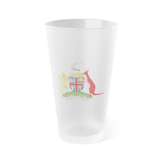 Coat of Arms Adelaida Australia - Frosted Pint Glass 16oz-16oz-Frosted-Go Mug Yourself