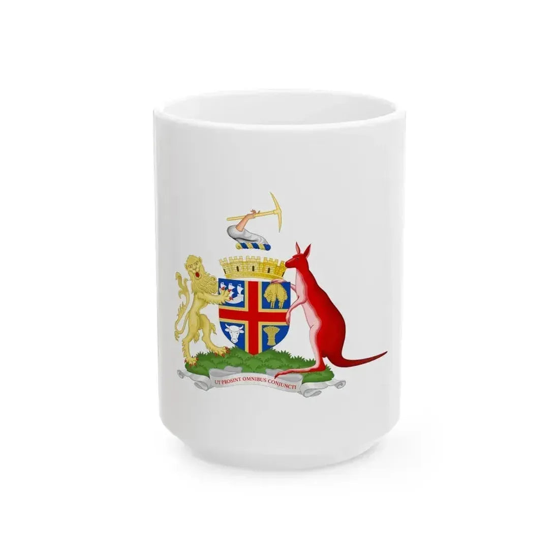 Coat of Arms Adelaida Australia - White Coffee Mug 15oz - Go Mug Yourself