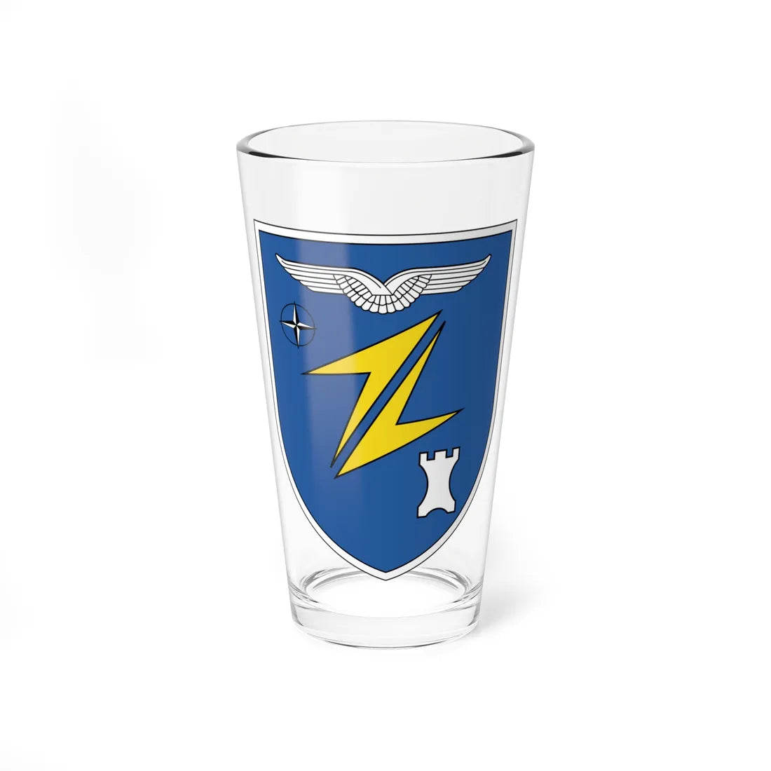 Coat of arms - Air Component Command ACC (Germany) (Coat of Arms) Pint Glass 16oz 16oz - Go Mug Yourself
