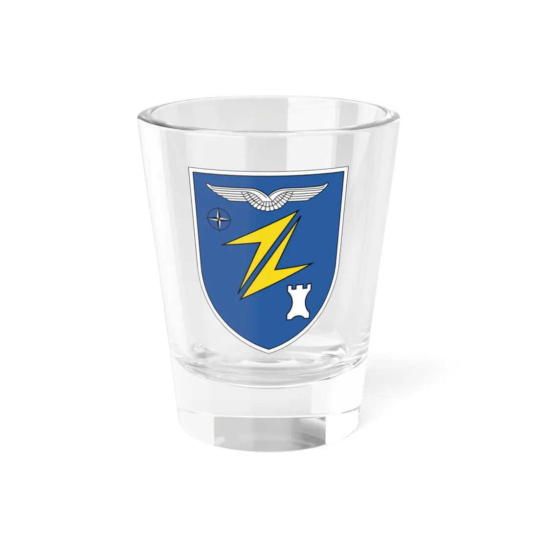 Coat of arms - Air Component Command ACC (Germany) (Coat of Arms) Shot Glass 1.5oz 1.5oz - Go Mug Yourself