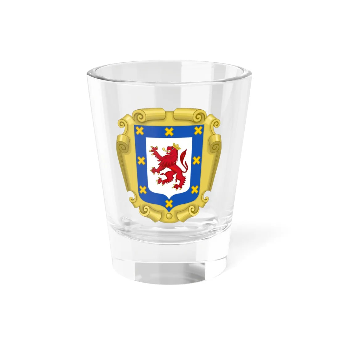 Coat of Arms Antequera of Oaxaca (Costa Rica) (Coat of Arms) Shot Glass 1.5oz 1.5oz - Go Mug Yourself