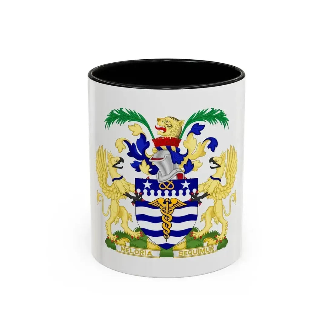 Coat of Arms Brisbane Australia - Accent Coffee Mug 11oz Black - Go Mug Yourself