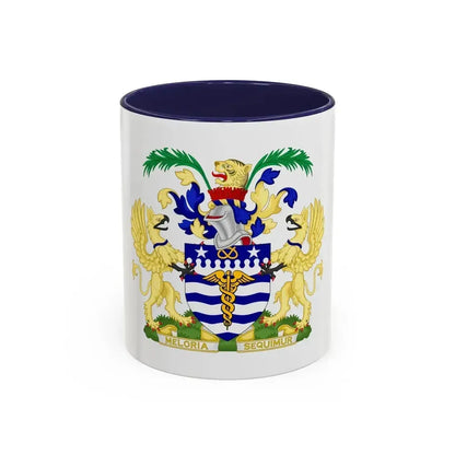 Coat of Arms Brisbane Australia - Accent Coffee Mug 11oz Navy - Go Mug Yourself