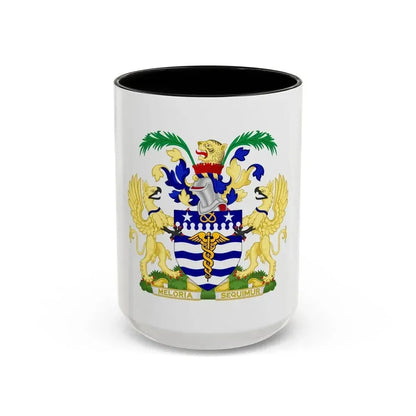 Coat of Arms Brisbane Australia - Accent Coffee Mug 15oz Black - Go Mug Yourself