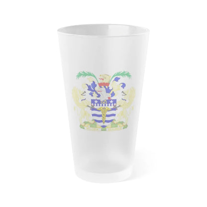 Coat of Arms Brisbane Australia - Frosted Pint Glass 16oz-16oz-Frosted-Go Mug Yourself