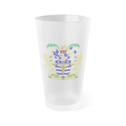 Coat of Arms Brisbane Australia - Frosted Pint Glass 16oz 16oz Frosted - Go Mug Yourself