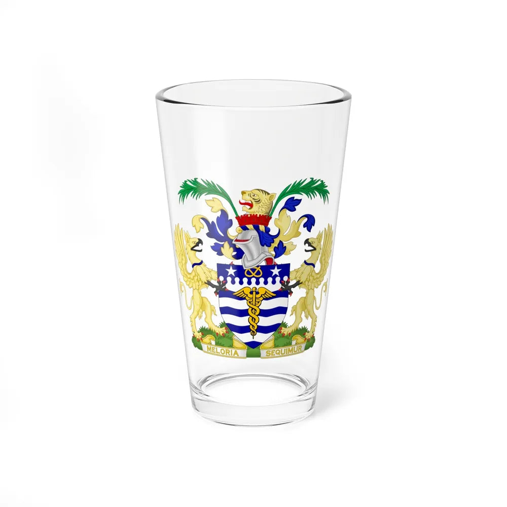 Coat of Arms Brisbane Australia - Pint Glass 16oz-16oz-Go Mug Yourself