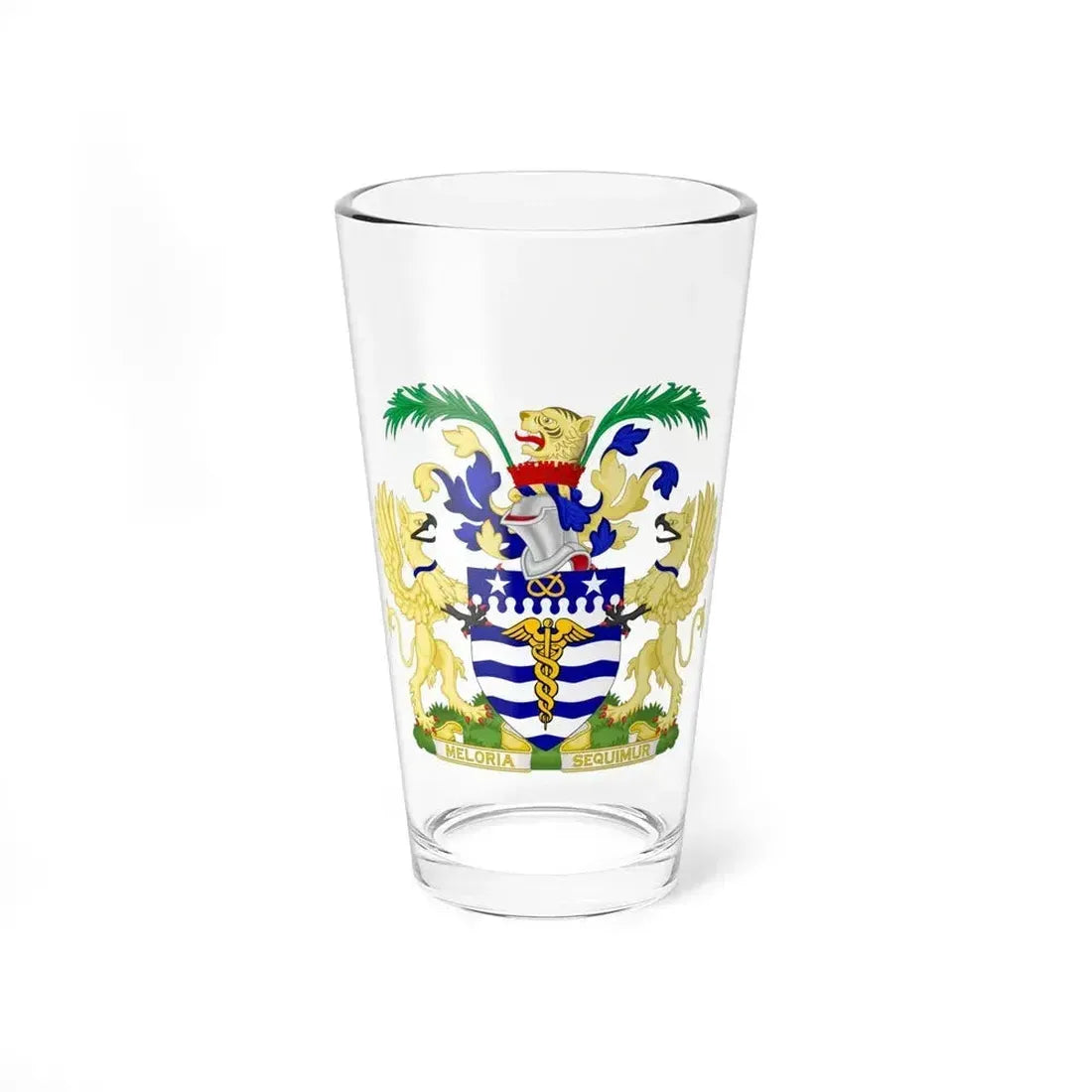 Coat of Arms Brisbane Australia - Pint Glass 16oz 16oz - Go Mug Yourself