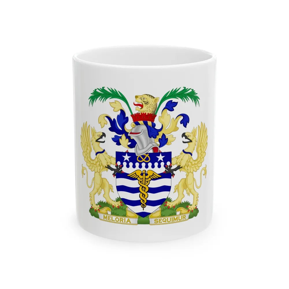 Coat of Arms Brisbane Australia - White Coffee Mug-11oz-Go Mug Yourself