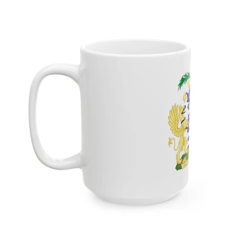 Coat of Arms Brisbane Australia - White Coffee Mug-Go Mug Yourself