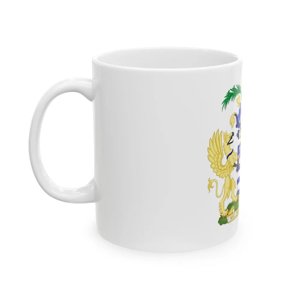 Coat of Arms Brisbane Australia - White Coffee Mug-Go Mug Yourself