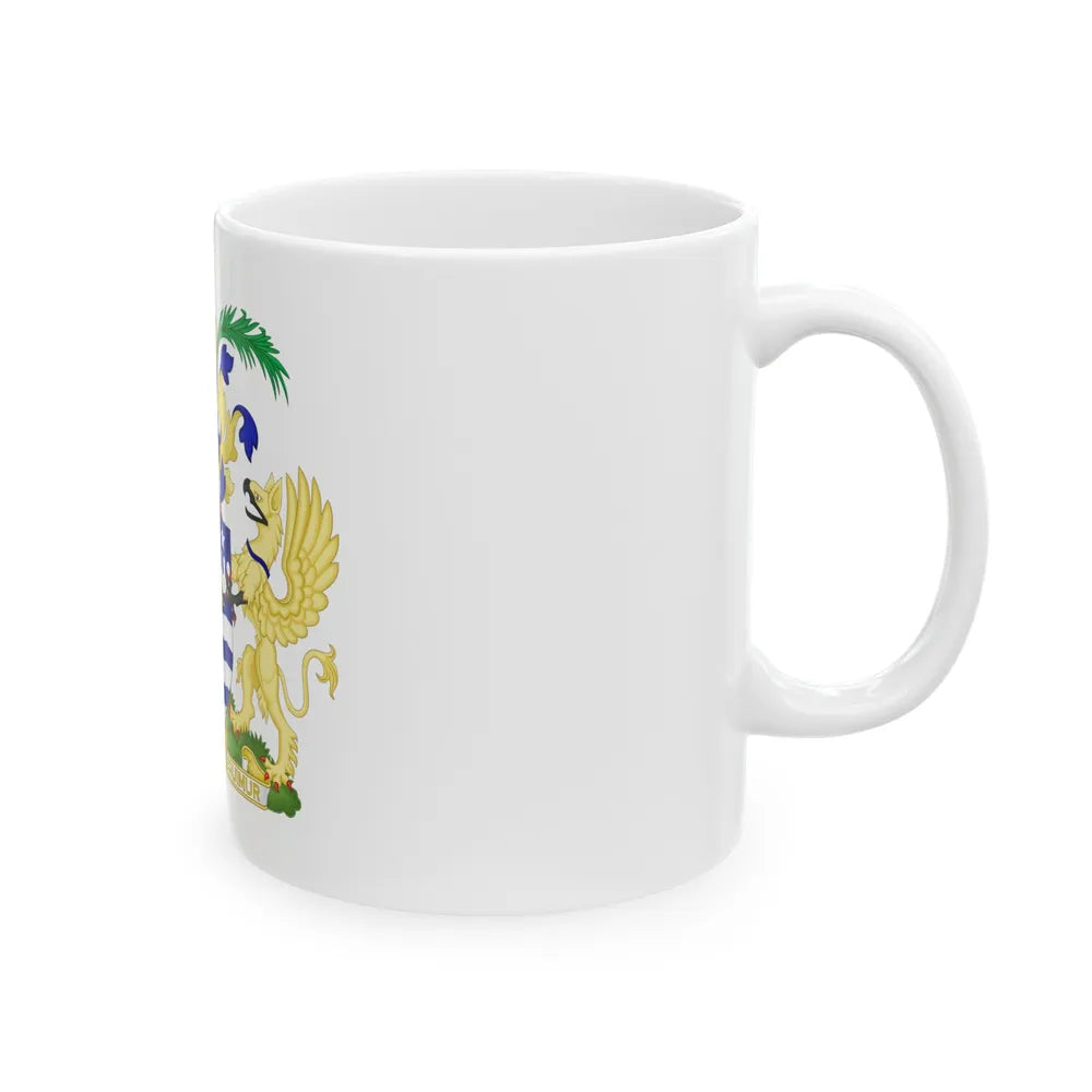 Coat of Arms Brisbane Australia - White Coffee Mug-Go Mug Yourself