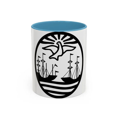 Coat of Arms Buenos Aires Argentina - Accent Coffee Mug 11oz Light Blue - Go Mug Yourself
