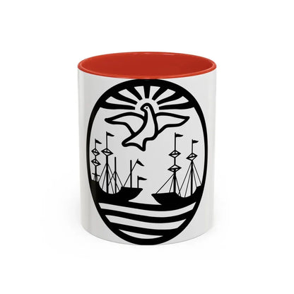 Coat of Arms Buenos Aires Argentina - Accent Coffee Mug 11oz Red - Go Mug Yourself