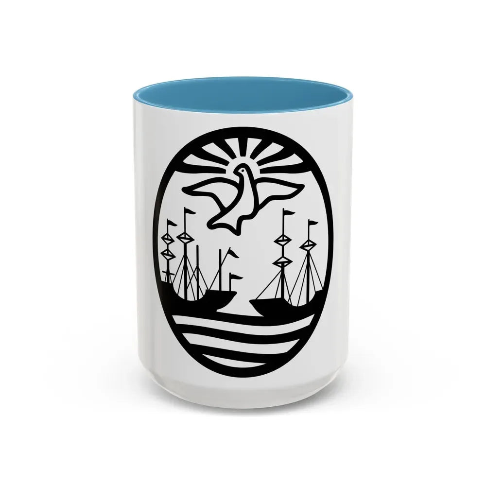 Coat of Arms Buenos Aires Argentina - Accent Coffee Mug 15oz Light Blue - Go Mug Yourself