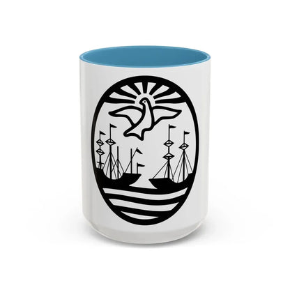 Coat of Arms Buenos Aires Argentina - Accent Coffee Mug 15oz Light Blue - Go Mug Yourself