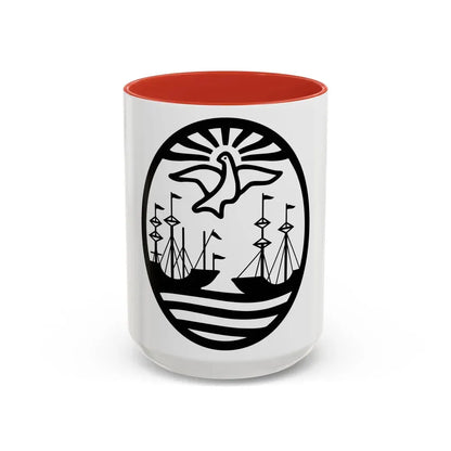 Coat of Arms Buenos Aires Argentina - Accent Coffee Mug 15oz Red - Go Mug Yourself