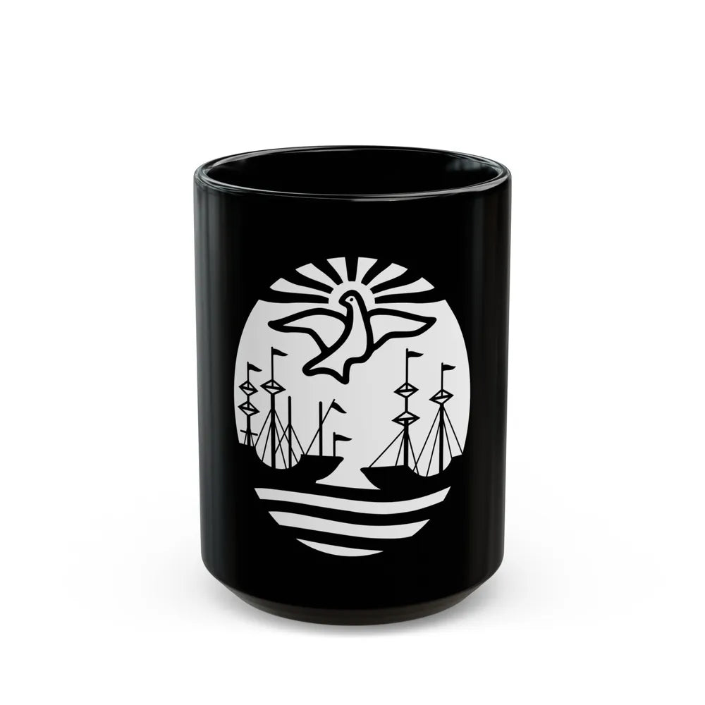 Coat of Arms Buenos Aires Argentina - Black Coffee Mug-15oz-Go Mug Yourself