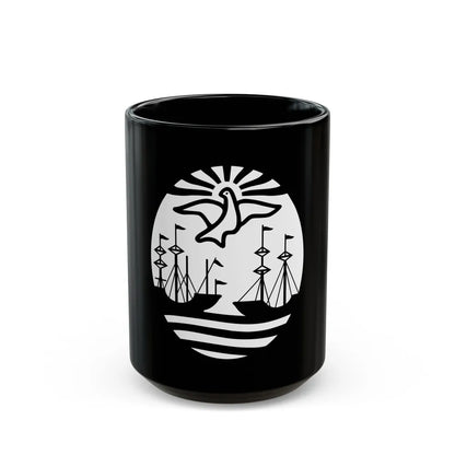 Coat of Arms Buenos Aires Argentina - Black Coffee Mug-15oz-Go Mug Yourself