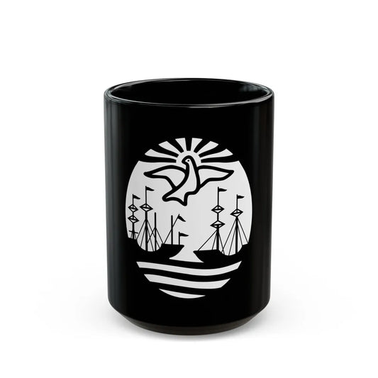 Coat of Arms Buenos Aires Argentina - Black Coffee Mug-15oz-Go Mug Yourself