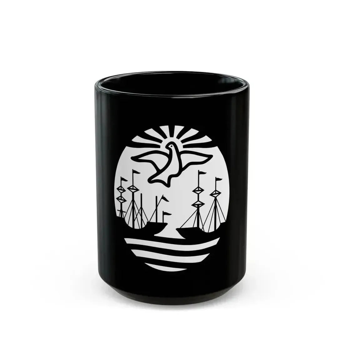 Coat of Arms Buenos Aires Argentina - Black Coffee Mug 15oz - Go Mug Yourself