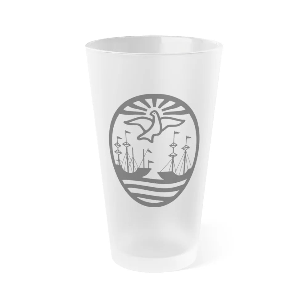 Coat of Arms Buenos Aires Argentina - Frosted Pint Glass 16oz-16oz-Frosted-Go Mug Yourself