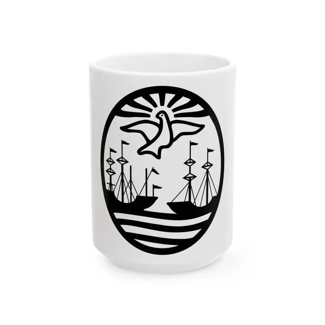 Coat of Arms Buenos Aires Argentina - White Coffee Mug 15oz - Go Mug Yourself