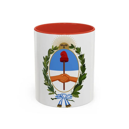 Coat of Arms Buenos Aires Province Argentina - Accent Coffee Mug 11oz Red - Go Mug Yourself
