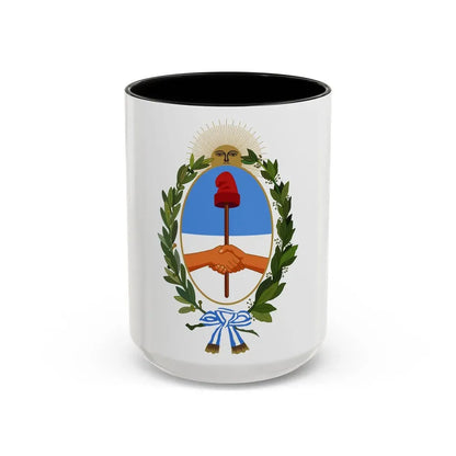 Coat of Arms Buenos Aires Province Argentina - Accent Coffee Mug 15oz Black - Go Mug Yourself