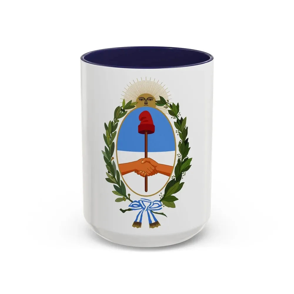 Coat of Arms Buenos Aires Province Argentina - Accent Coffee Mug 15oz Navy - Go Mug Yourself