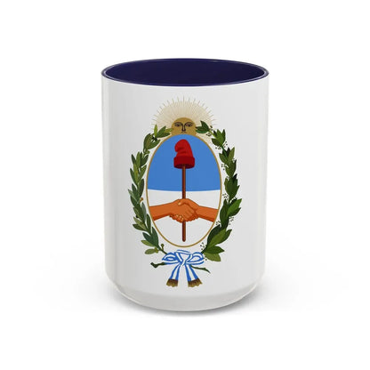 Coat of Arms Buenos Aires Province Argentina - Accent Coffee Mug 15oz Navy - Go Mug Yourself