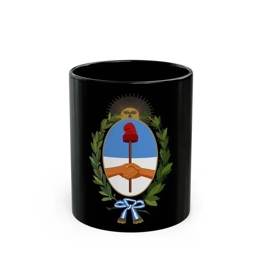 Coat of Arms Buenos Aires Province Argentina - Black Coffee Mug 11oz - Go Mug Yourself