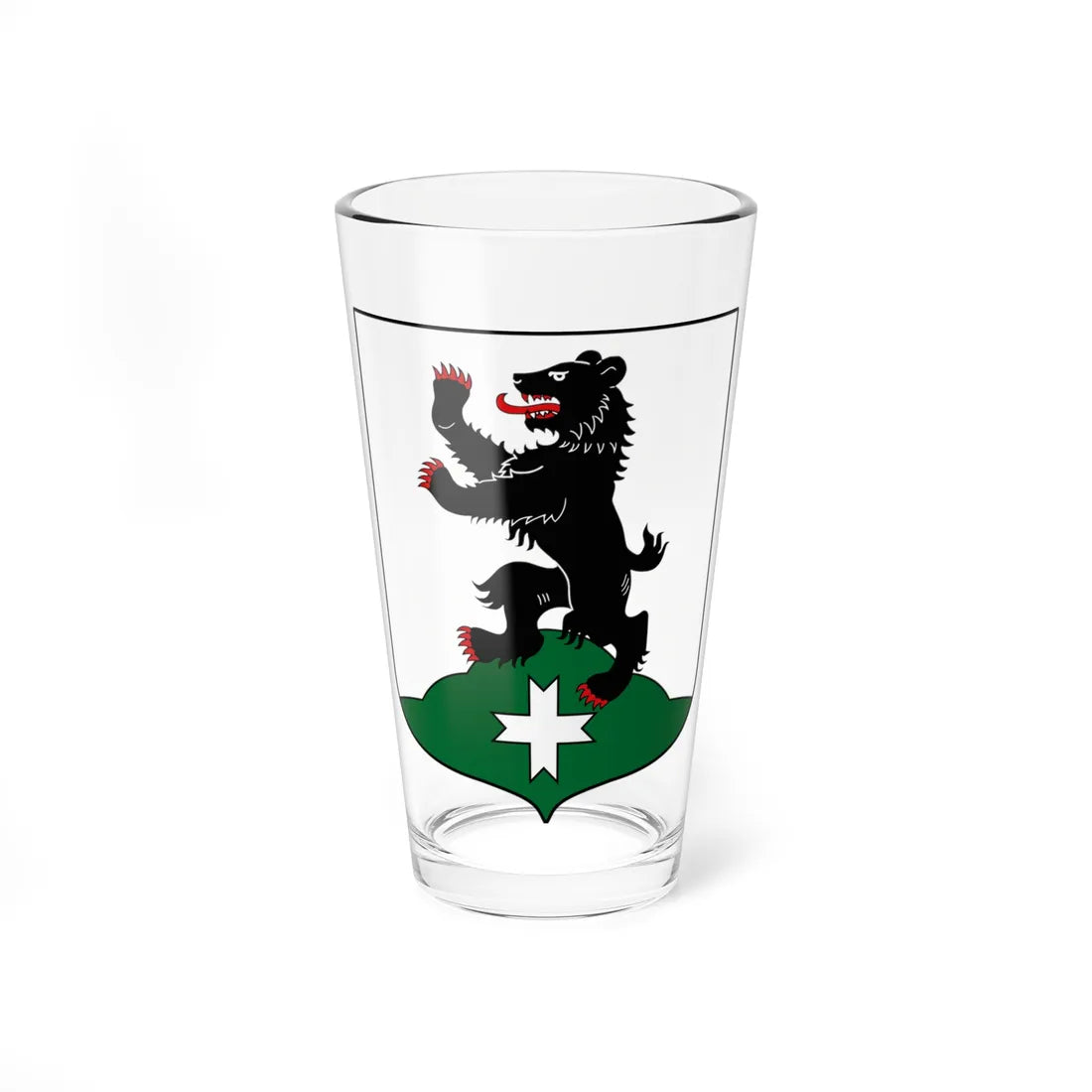 Coat of arms Bugry Leningrad oblast (Russia) (Coat of Arms) Pint Glass 16oz 16oz - Go Mug Yourself