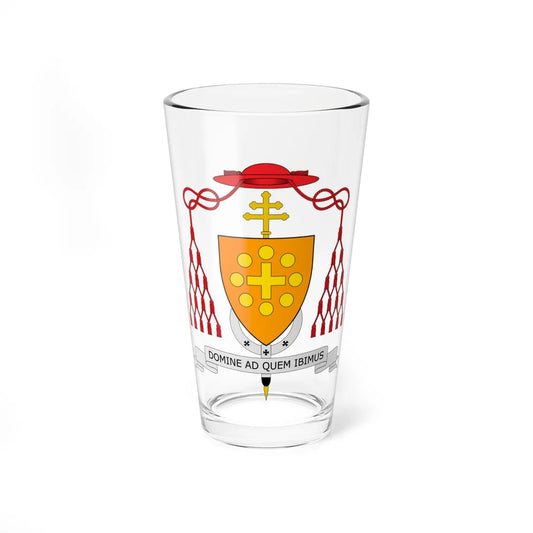 Coat of Arms card. T. A. Sarr (Senegal) (Coat of Arms) Pint Glass 16oz 16oz - Go Mug Yourself