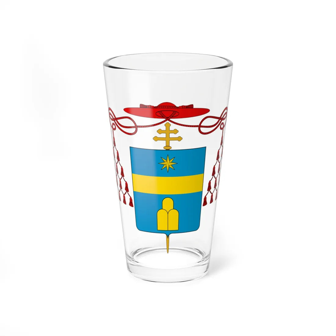 Coat of arms cardinal Albani (Italy) (Coat of Arms) Pint Glass 16oz 16oz - Go Mug Yourself