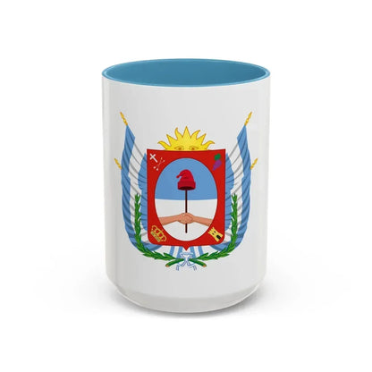 Coat of Arms Catamarca Argentina - Accent Coffee Mug 15oz Light Blue - Go Mug Yourself
